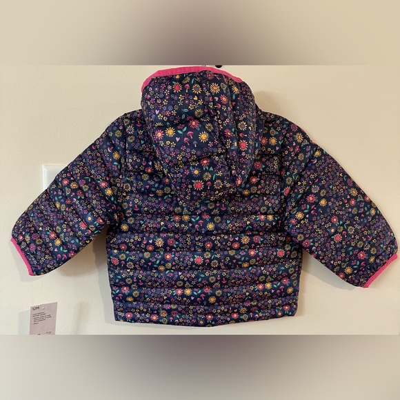 Jumping Beans Baby/Toddler Girls Navy/Pink Light Puffer Jacket NWT Vari… - Picture 3 of 7
